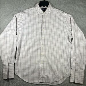 Polo Ralph Lauren Shirt Mens 16.5 36 Light Gray Philip French Cuff Dress Cotton
